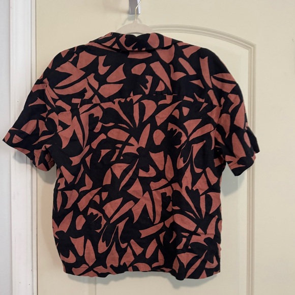 A New Day button down brown and black top size Medium NWT - Picture 3 of 5